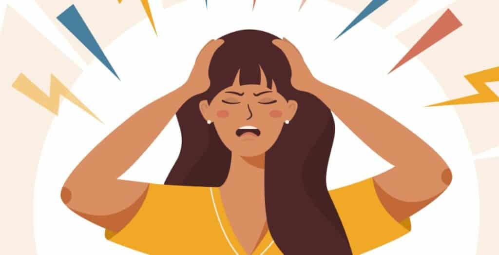 anxious woman