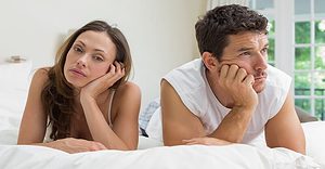 Couple with a lack of intimacy